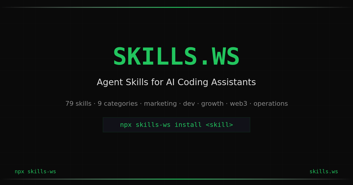 UI/UX Pro Max skill — Agent Skill for AI Coding Assistants | skills.ws